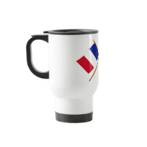 Crossed flags of France and Auvergne Mug