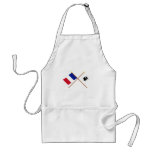 Crossed flags of France and La Corse aprons