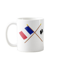Crossed flags of France and La Corse Mugs