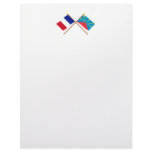 Crossed flags of France and Réunion (Proposed) Letterhead Template