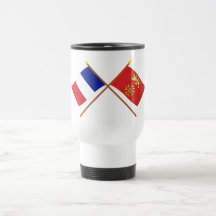 Crossed flags of France and Tarn-et-Garonne Coffee Mugs