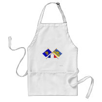 Crossed flags of Franche-Comté and Doubs Apron