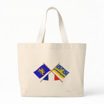 Crossed flags of Franche-Comté and Doubs Tote Bag