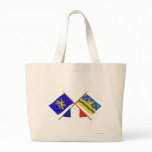 Crossed flags of Franche-Comté and Doubs bags