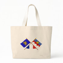 Crossed flags of Franche-Comté and Jura Bags