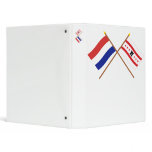 Crossed flags of Holland and Drenthe binders
