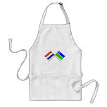 Crossed flags of Holland and Flevoland Apron
