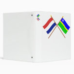 Crossed flags of Holland and Flevoland Vinyl Binders
