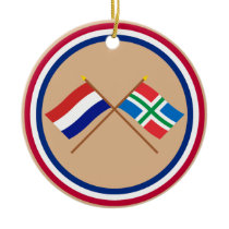 Crossed flags of Holland and Groningen Ornaments