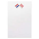 Crossed flags of Holland and Noord-Brabant Personalized Stationery