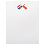 Crossed flags of Holland and Utrecht Letterhead Design