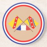 Crossed flags of Lorraine and Meurthe-et-Moselle coasters