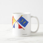Crossed flags of Lorraine and Meuse Mug