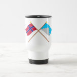 Crossed flags of Norway and Akershus Mugs