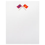 Crossed flags of Norway and Vestfold Letterhead
