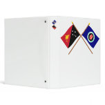 Crossed flags of PNG and Bougainville binders