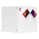 Crossed flags of PNG and Central Province binders