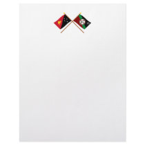 Crossed flags of PNG and East New Britain Province Custom Letterhead