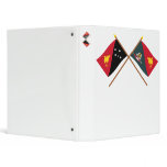 Crossed flags of PNG and East Sepik Province binders