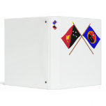 Crossed flags of PNG and Gulf Province binders