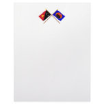 Crossed flags of PNG and Gulf Province Personalized Letterhead