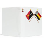 Crossed flags of PNG and Madang Province binders