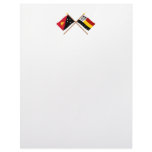 Crossed flags of PNG and Madang Province Letterhead Design