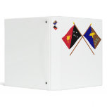 Crossed flags of PNG and Manus Province binders