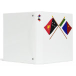 Crossed flags of PNG and Milne Bay Province binders
