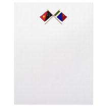 Crossed flags of PNG and Milne Bay Province Letterhead Design