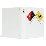 Crossed flags of PNG and National Capitol District binders