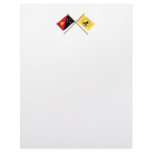 Crossed flags of PNG and National Capitol District Personalized Letterhead