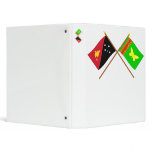 Crossed flags of PNG and Northern (Oro) Province binders