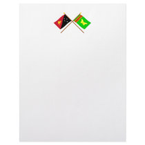 Crossed flags of PNG and Northern (Oro) Province Letterhead Template
