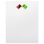 Crossed flags of PNG and Northern (Oro) Province Letterhead Template