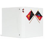 Crossed flags of PNG and West Sepik Province binders