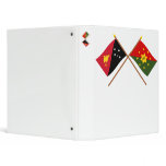 Crossed flags of PNG & Eastern Highlands Province binders