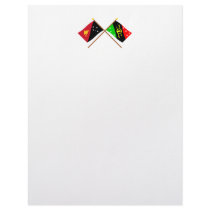 Crossed flags of PNG & Southern Highlands Province Customized Letterhead