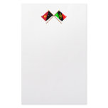 Crossed flags of PNG &amp; Southern Highlands Province Customized Stationery