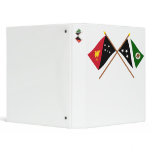 Crossed flags of PNG & Western Highlands Province binders