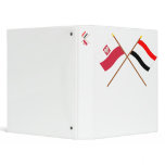 Crossed flags of Poland and Kujawsko-Pomorskie Binders
