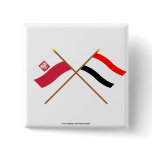 Crossed flags of Poland and Kujawsko-Pomorskie Pin
