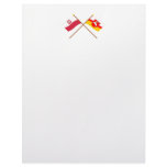 Crossed flags of Poland and Lubelskie Personalized Letterhead