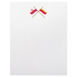 Crossed flags of Poland and Małopolskie Personalized Letterhead