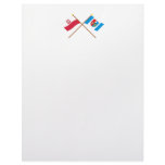 Crossed flags of Poland and Podkarpackie Custom Letterhead