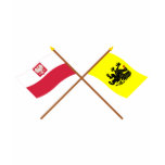 Crossed flags of Poland and Pomorskie Tshirts