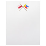 Crossed flags of Poland and Świętokrzyskie Letterhead Template