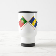 Crossed Flags of Portugal and Madeira Coffee Mug