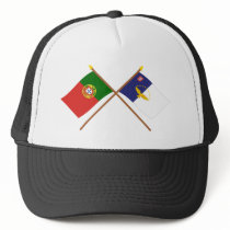 Crossed Flags of Portugal and the Azores Mesh Hats