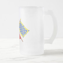 Crossed flags of Rhône-Alpes and Ardèche Coffee Mugs